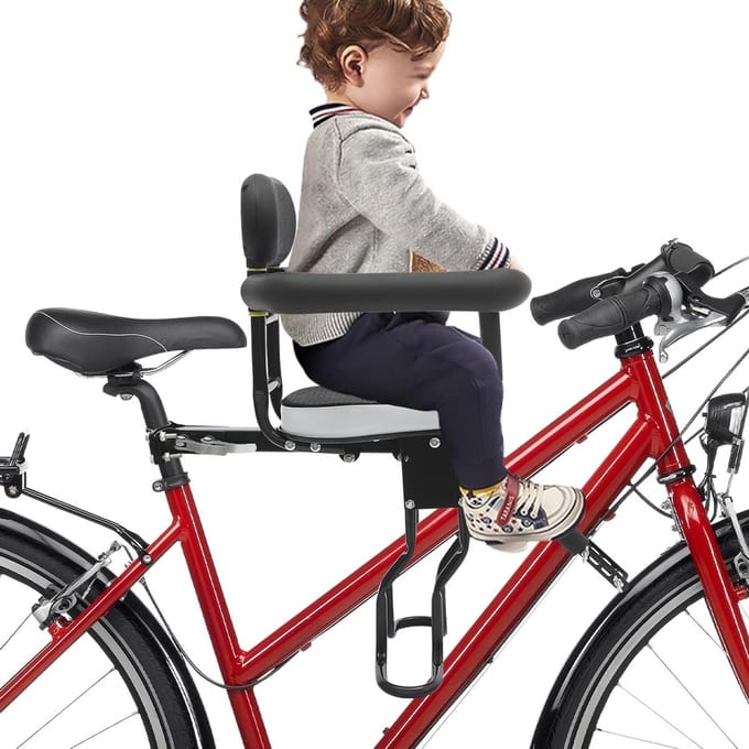 Fietsstoeltje met Rugleuning - Achterzitje - Kinderzitje - Gezinsfiets