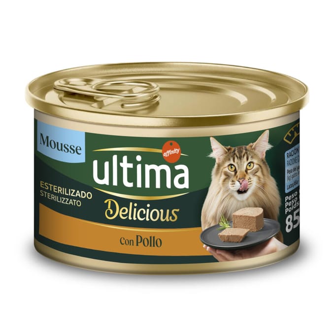 24 x 85 g Ultima Fit & Delicious Sterilized nat kattenvoer met kip