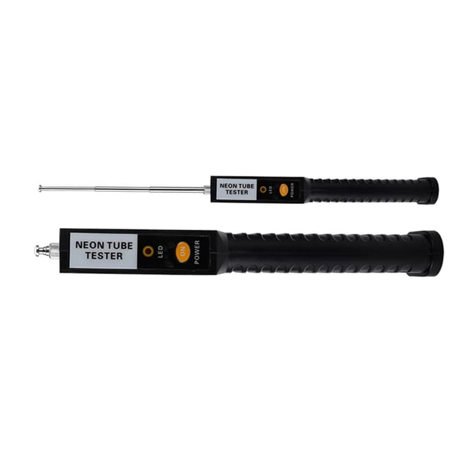 Draagbare neontester, draagbare neonbuistester, lamp, fluorescentie-ledtester zwart