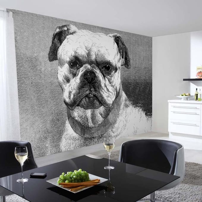 Fotobehang Bulldog DD108930 A.S. Création AP Digital 4 | 3D Fotobehang