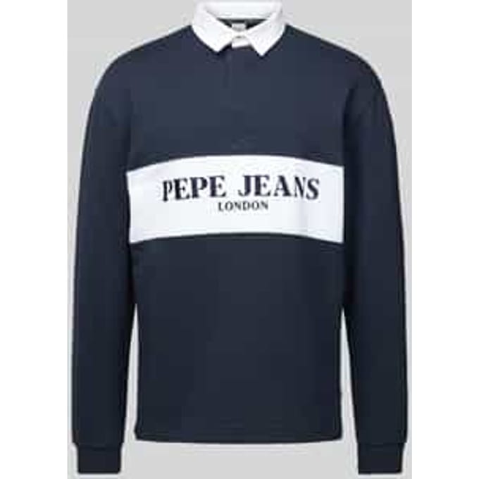 Sweatshirt met polokraag, model 'Joey'