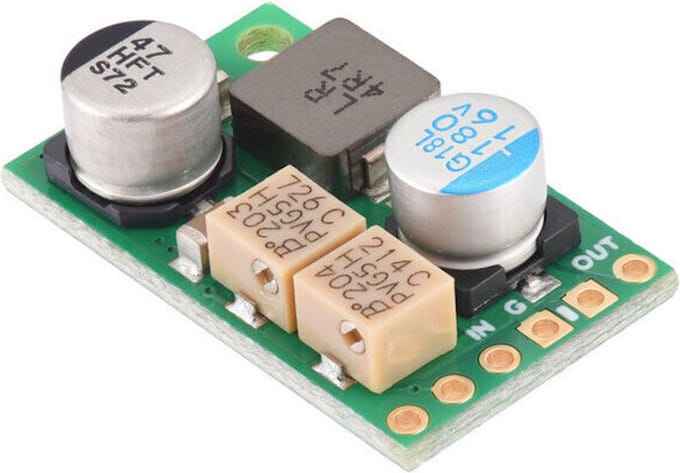 4.2-15V, 3A Fine-Adjust Step-Down Voltage Regulator w/ Adjustable Low-Voltage Cutoff D30V30MASCMA Pololu 4874