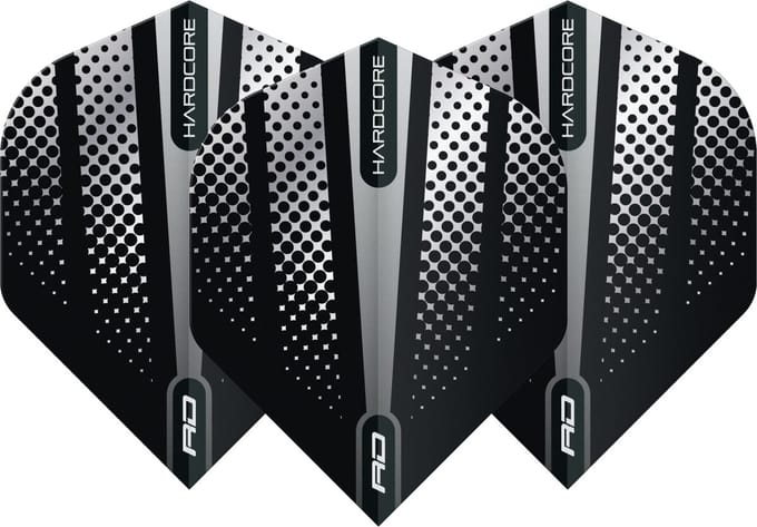Red Dragon Hardcore Radical Black Flash - Dart Flights