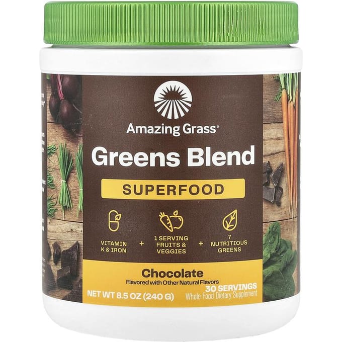 Mélange Vert, Superaliment, Chocolat, 8,5 oz (240g)