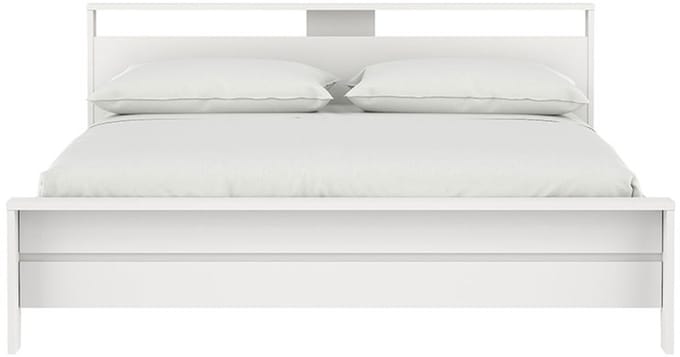 Next bed met 1 legplank 180x200cm wit.