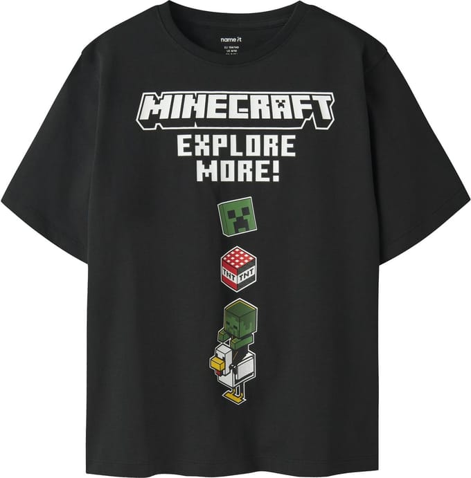NAME IT - NKMJULIO MINECRAFT SS NREG TOP BOX BFU - Jongens - T-shirts