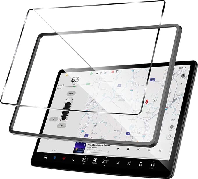 DrPhone TSP2 Tempered Glass – Screenprotector Geschikt Voor Tesla Model S en Tesla Model x - Vuilbestendige Screenprotector