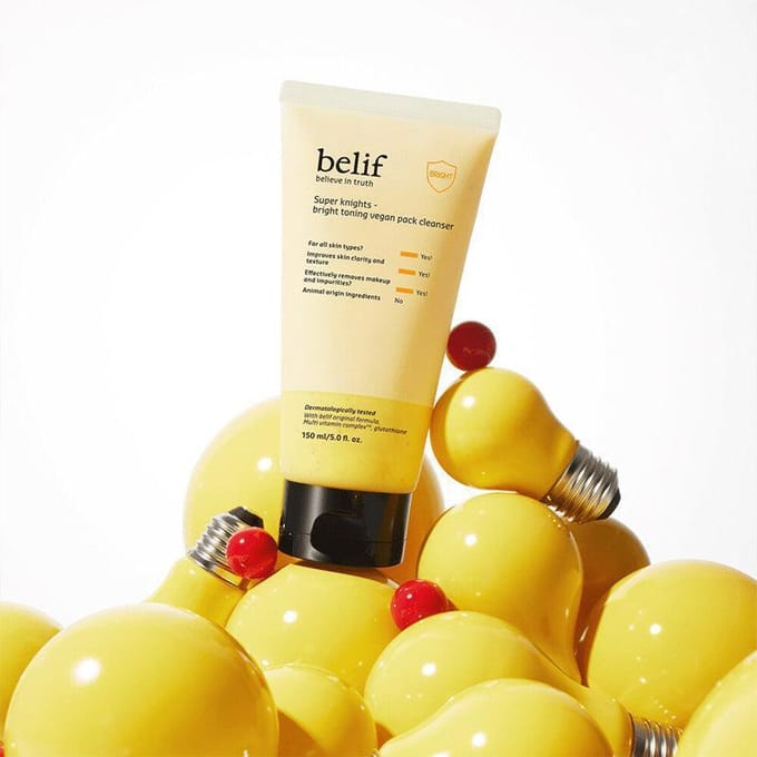 Belif - Super Knights Bright Toning Vegan Pack Cleanser 150ml