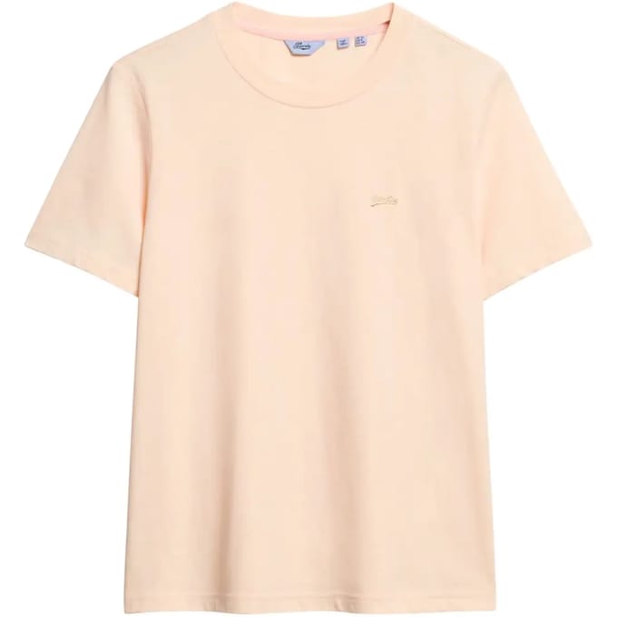 Superdry - Essential Slub T-shirt met logo - Dames - T-shirts