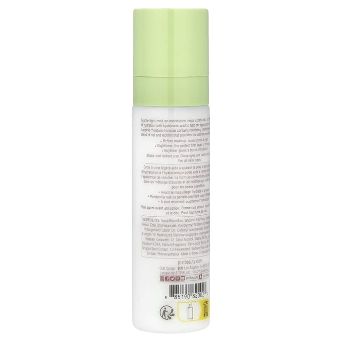 Pixi Gezichtsverzorging Hydrating Milky Mist 24-uurs zorg Dames 80 ml