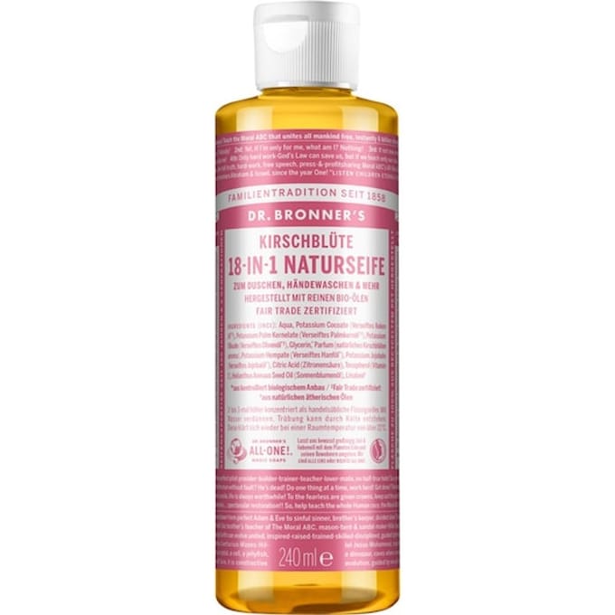Dr. Bronner's Zeep 18-in-1 natuurlijke zeep Vloeibare Dames 240 ml
