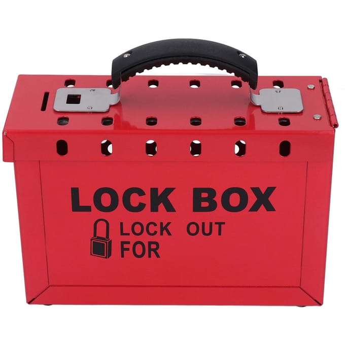 Ensemble de Cadenas pour Boîte de Consignation Portable de Sécurité pour Consignation de Groupe avec 12 Cadenas de 38 mm 24 Clés black