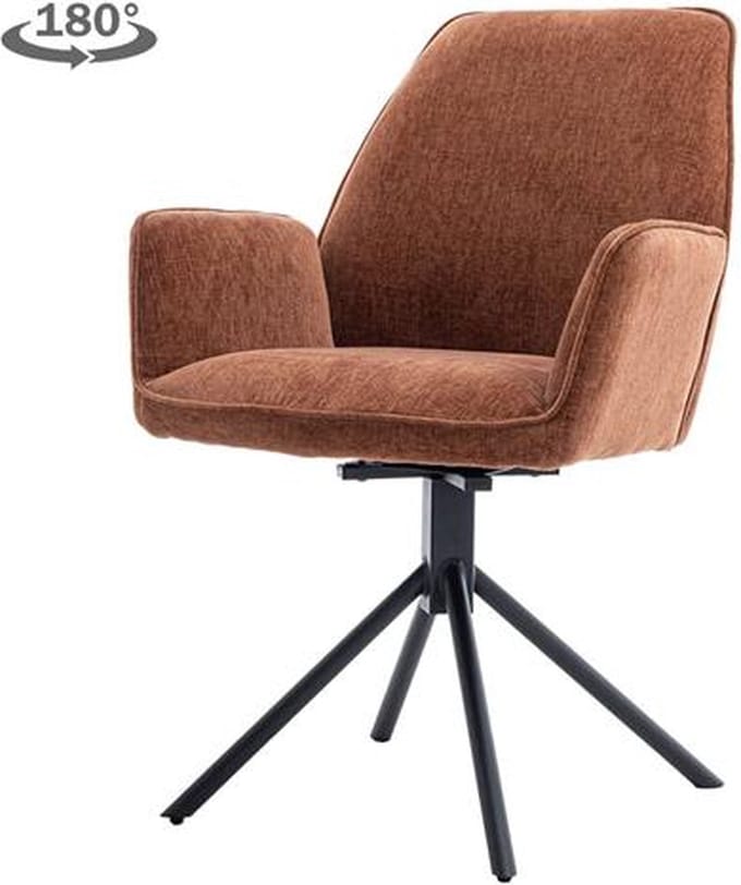 Tower living Amaro swivel armchair - Pearl copper