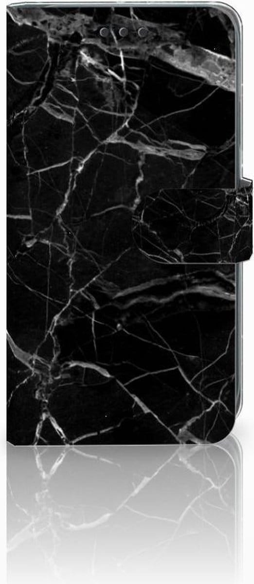 Apple iPhone Xr Bookcase Marmer Zwart - Origineel Cadeau Vader