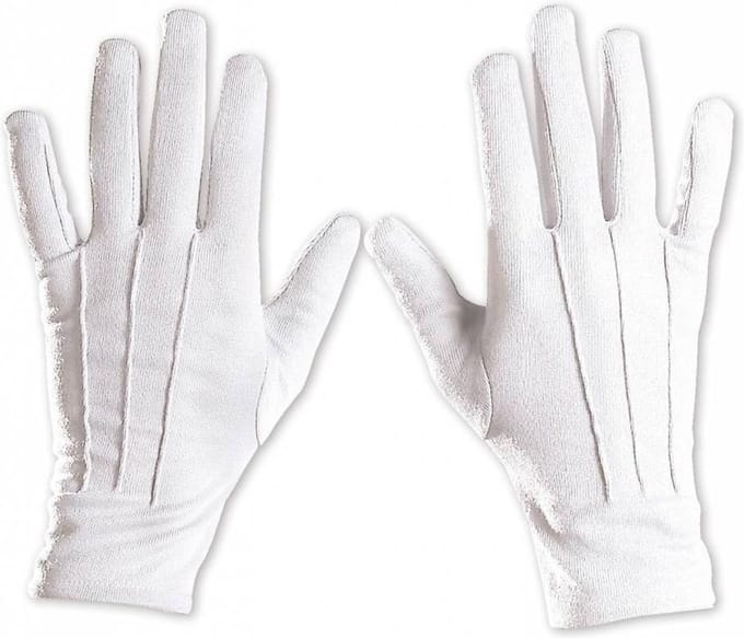 witte handschoenen