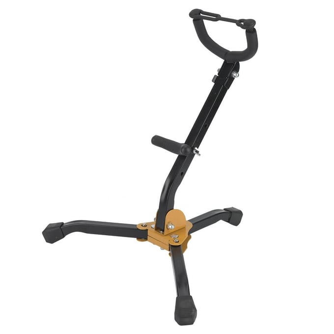 Metalen Opvouwbare Verstelbare Alto Tenor Saxofoon Statief wit