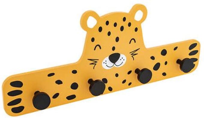 Atmosphera Kids Kapstok Loar luipaardje - 50x20x5cm - Multi