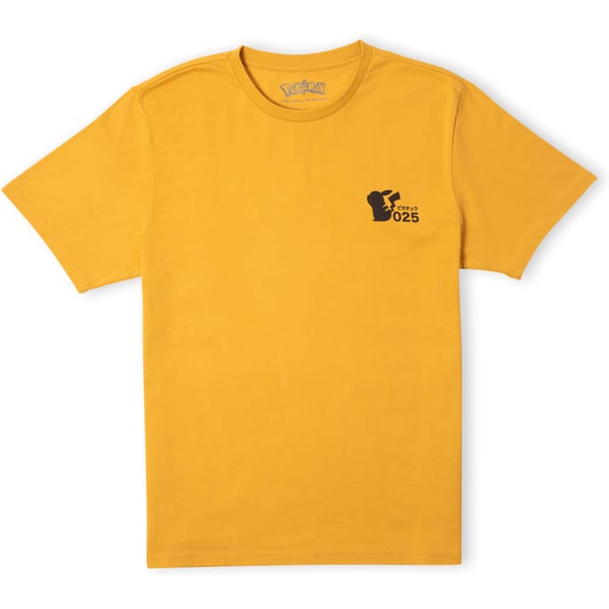 Pokémon Power Up Unisex T-Shirt - Mustard - L