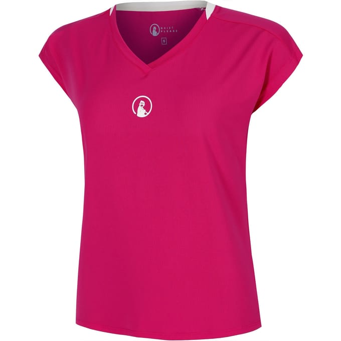 Quiet Please Create Volley T-shirt Dames-Pink,Wit
