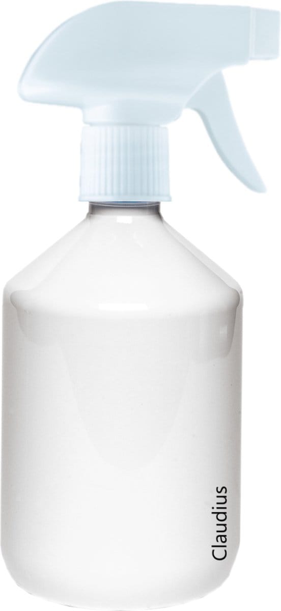 Lege Plastic Fles 500 ml PET apothekersfles wit - met witte spraykop - set van 10 stuks - navulbaar - leeg