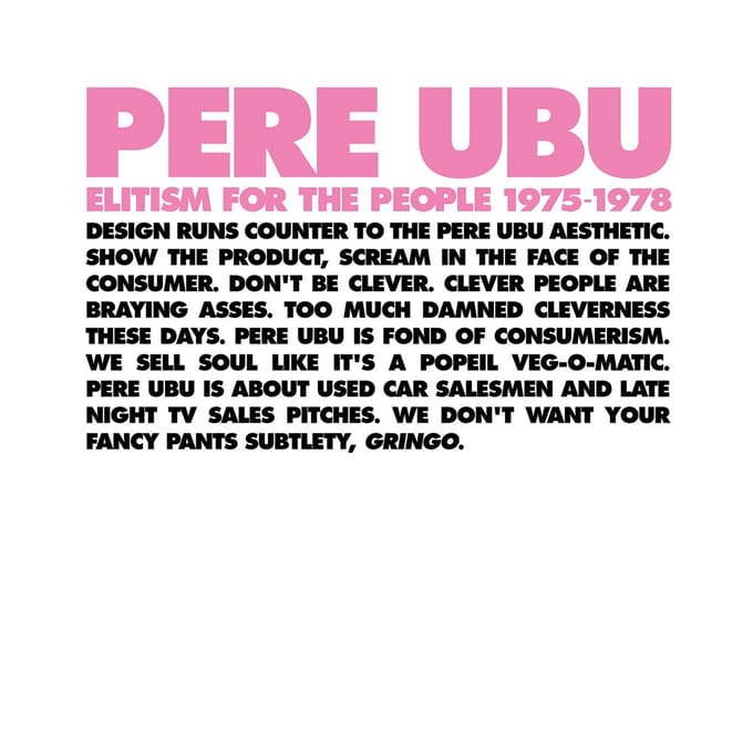 Pere Ubu - Elitism For The People 1975-1978 (4 CD) (Limited Edition)