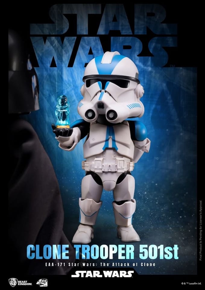 STAR WARS - Clone Trooper 501st - Figure Egg Attack Action 16.5cm