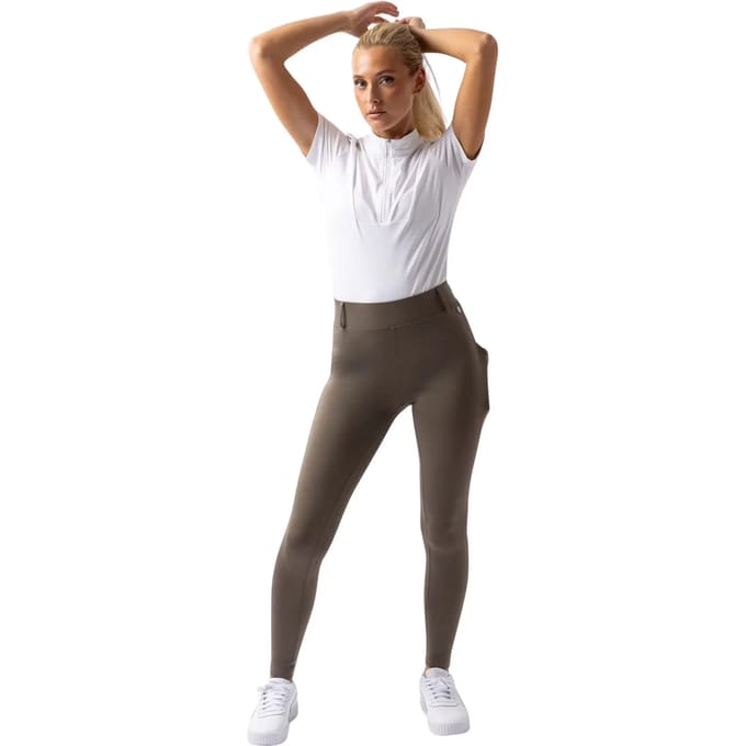 Horze Dea fullgrip rijlegging, dames, Morel brown, 36