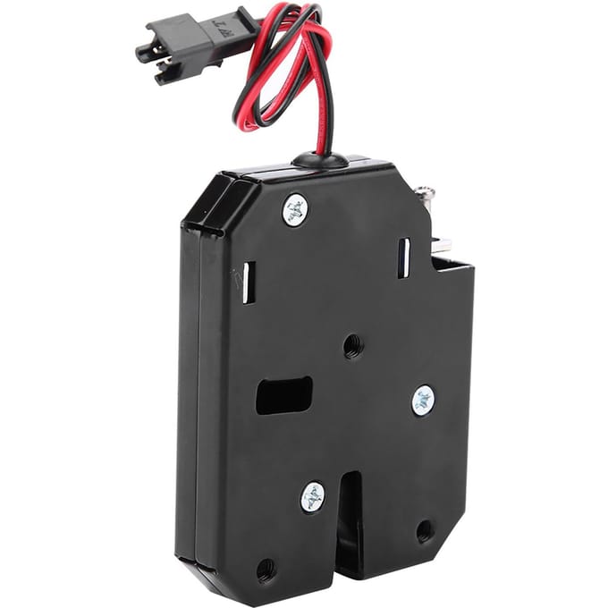 Serrure électromagnétique à commande électrique DC 12 V pour tiroir, sans interrupteur de détection black