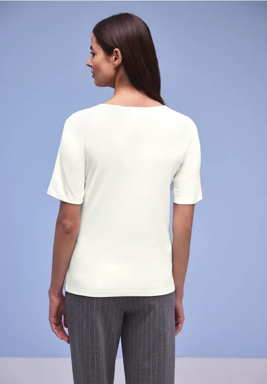 Shirt met knoopdetail