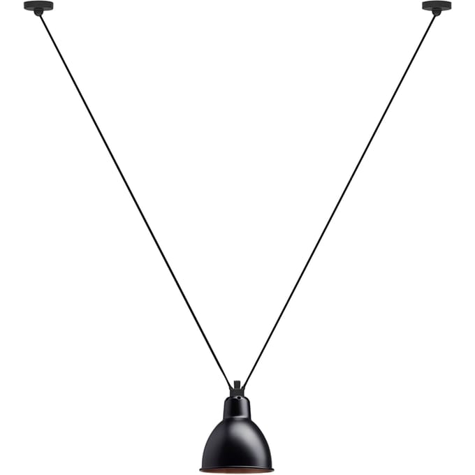 DCWéditions - LES ACROBATES DE GRAS N°323 hanglamp - zwart/koper - rond L