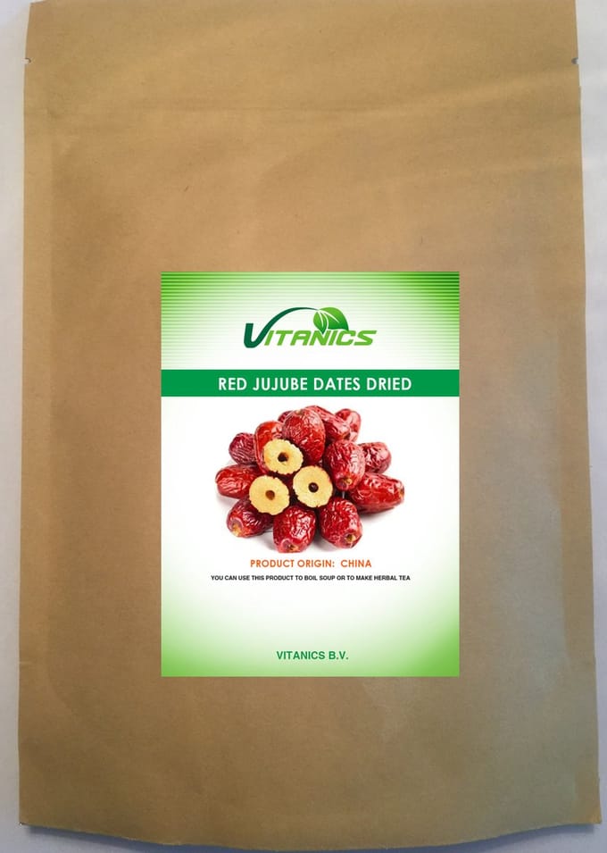 Rode Jujube Dadels Gedroogd (Met Kernel) 500g