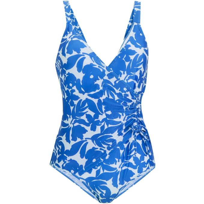 Regatta Dames Baylenne Fleur Bloom Eendelig Zwembadpak (Blauw)