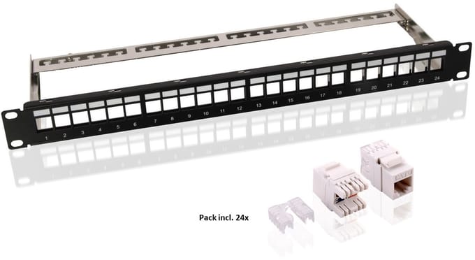 CAT6 keystone patch panel set - Kabelverbinder - Kabel Connector