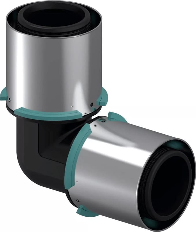 Uponor S-Press Plus PPSU pers composiet knie 90° 63mm