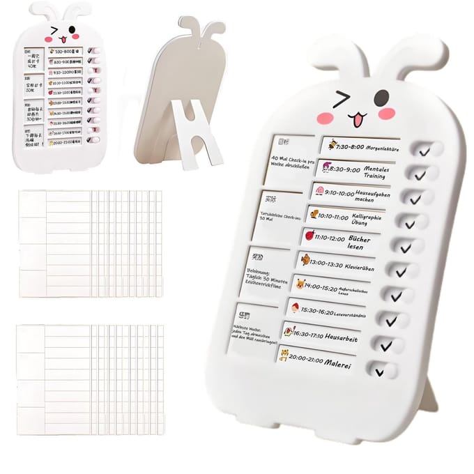 Dailygoods- Dagplanner voor Kinderen - 26 Verwisselbare Bladen - Takenplanner - To Do Planner - Weekplanner - Tijdmanagement - Routine Planner
