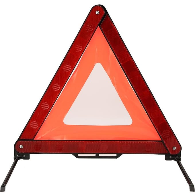 Panneau de Signalisation Réfléchissant d'Avertissement de Sécurité Pliable pour Panne d'Urgence de Voiture red