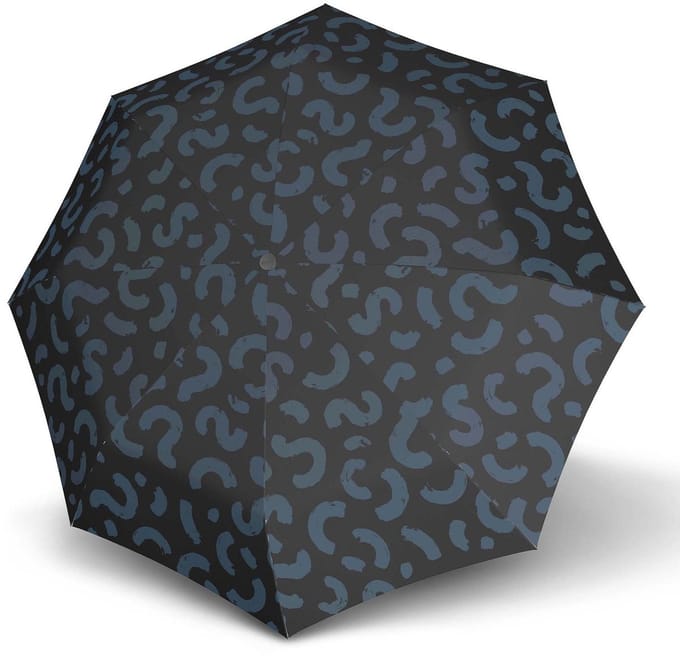 Knirps paraplu A.200 Medium Duomatic Cone Black zwart