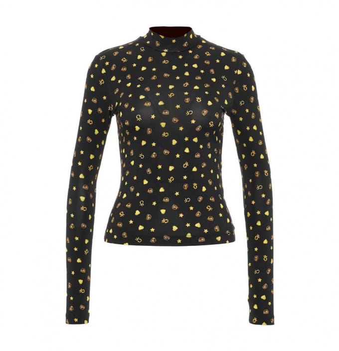 Chiara Ferragni • zwarte top met logo • maat M