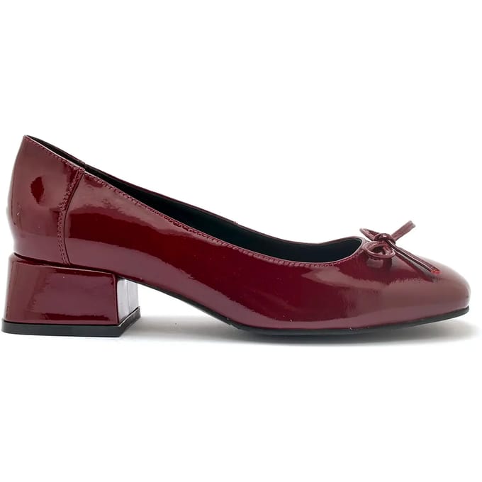 Leren dames pumps met blokhak Pédiconfort