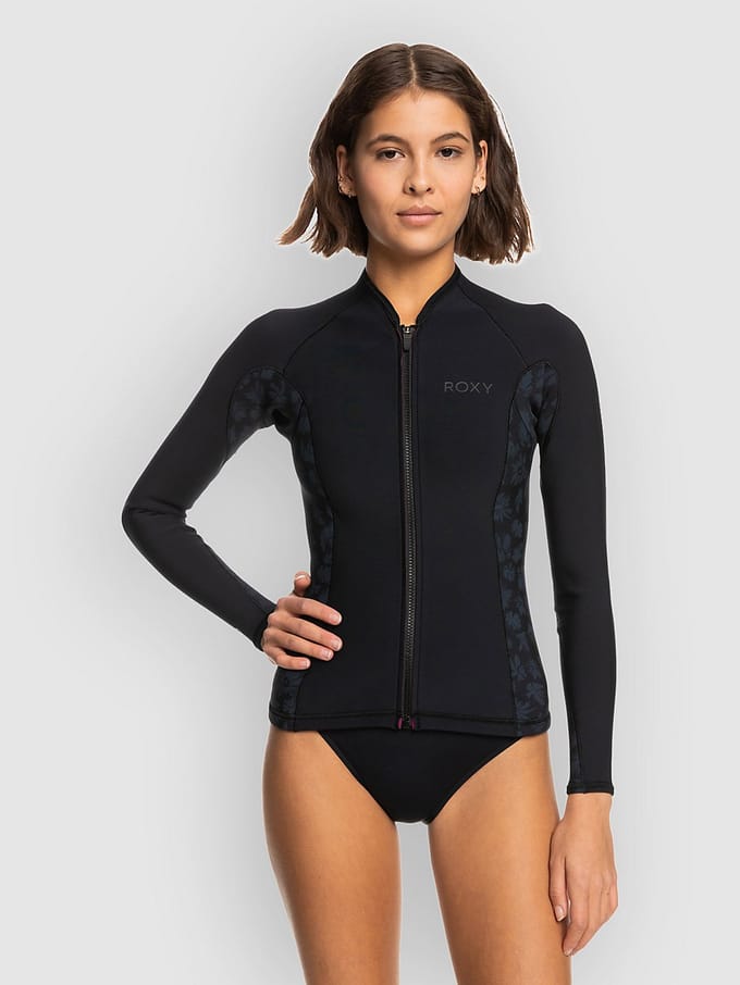 Roxy 1.0 Swell Series Zip Qlock Neopreen Jas zwart