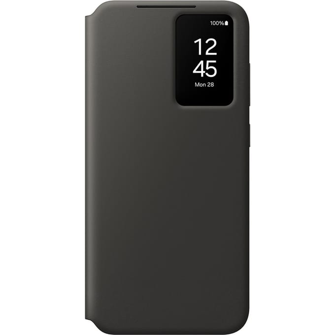 Coque et étui téléphone mobile Samsung Etui Smart View avec porte-carte pour Galaxy S24 FE - Noir