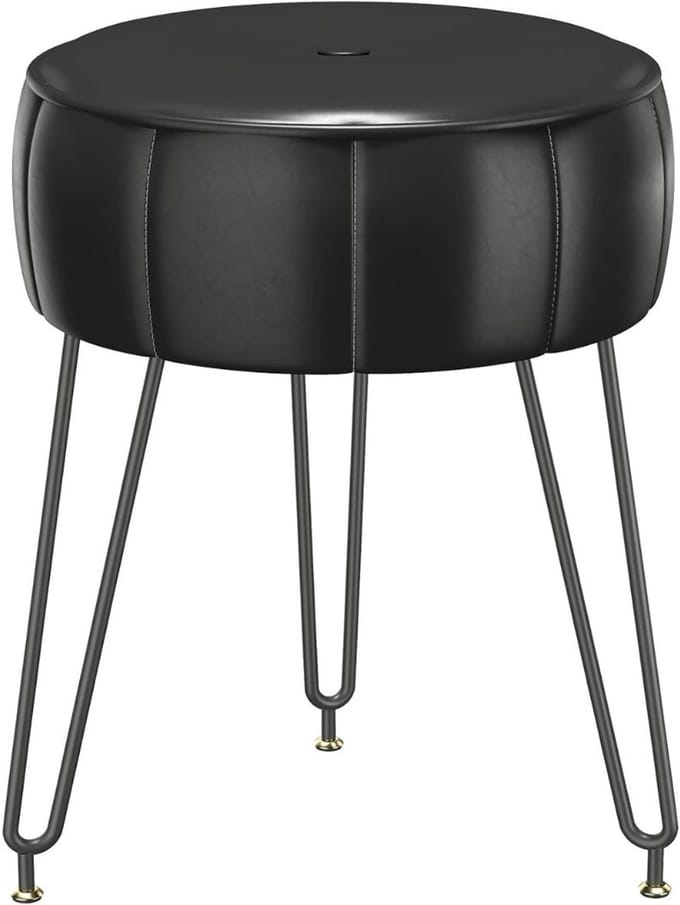 MKSS® Make up Stoel - Kaptafel Kruk - Visagie - Zwart