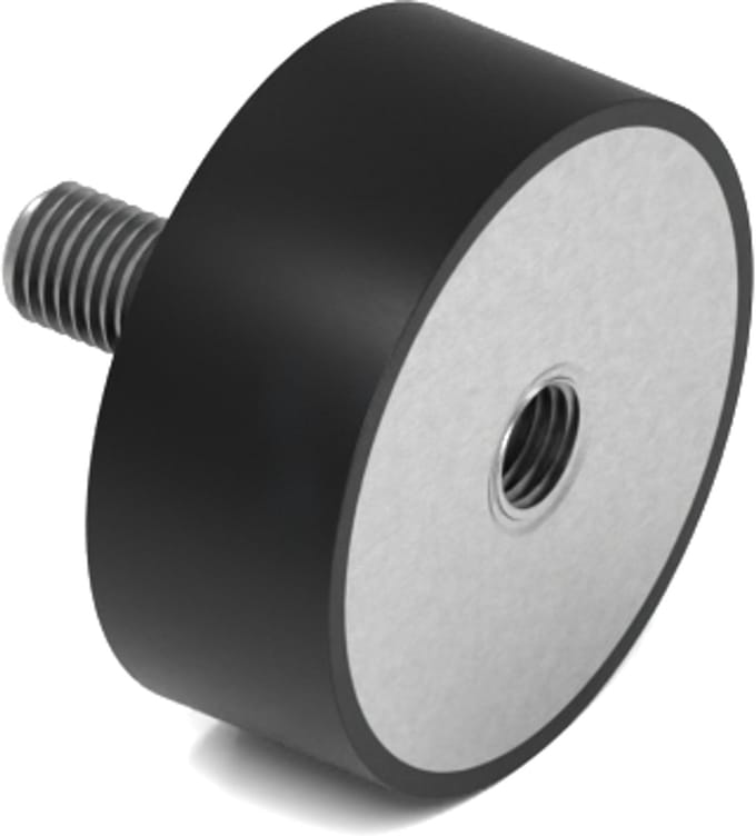 Rubbermagazijn - Trillingsdemper - Type B - 50x20mm - M10 - Set 10 stuks