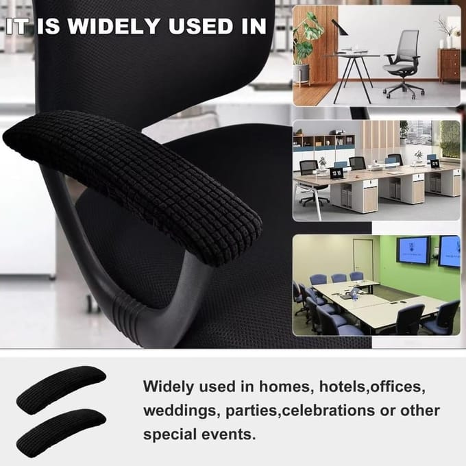 1 paar bureaustoel-armhoezen stofdicht rekbaar vlekbestendig spandex stretch computer stoel armhoezen
