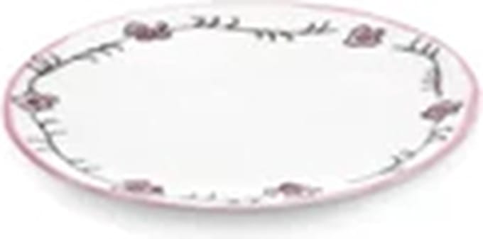 Serax Marni Midnight Flowers Dark Viola plat bord D11.5cm roze