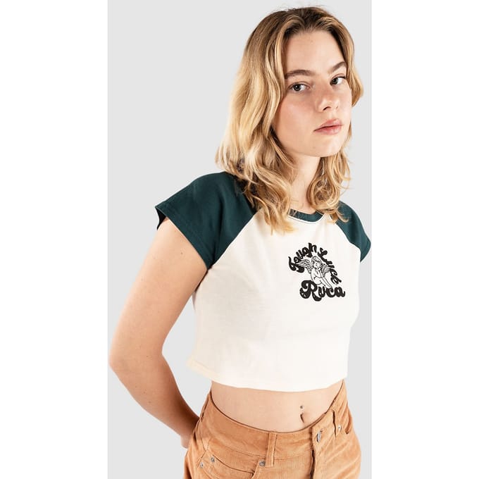 RVCA Raglan Half Baby T-Shirt groen