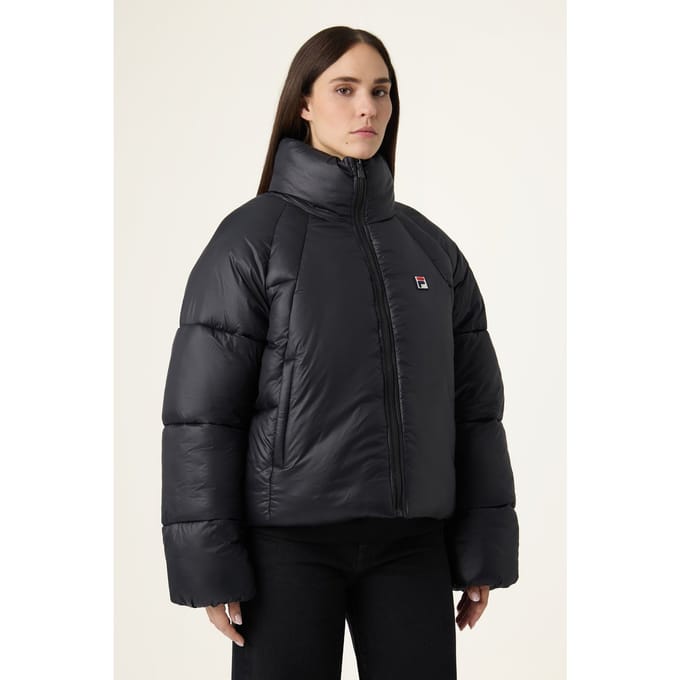 FILA Monterosa Loose Puffer Jacket Black Maat: S | Winterjassen Outlet | Dames | Zwart