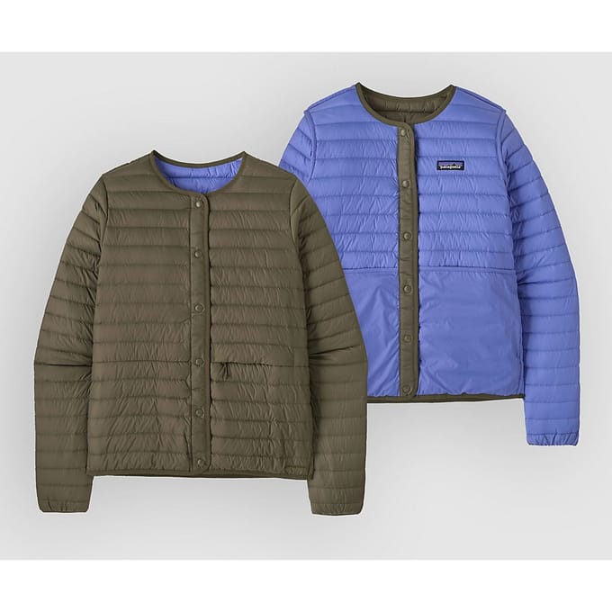 Patagonia Lw Reversible Down Sweater Vest groen
