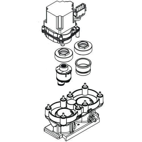 Hansgrohe function block, complete 93351000