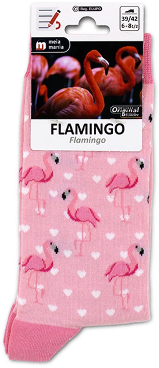 MM Sokken Flamingo maat 39/42